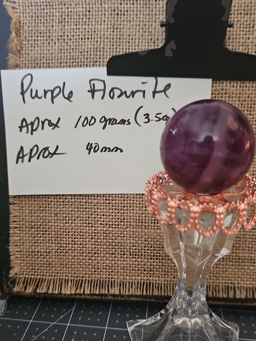 Purple Fluorite Sphere(300L)
